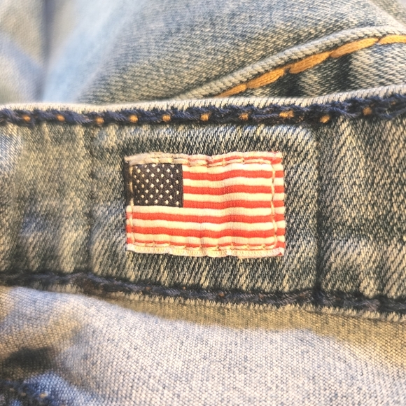 True Religion Becca Mid Rise Bootcut Light Wash Blue Denim Women's Jeans Size 28 - Picture 12 of 15